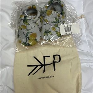Freshly Picked “Lemonade” Moccasins- Size 1
